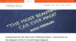 Desktop Screenshot of malcolmsayer.com